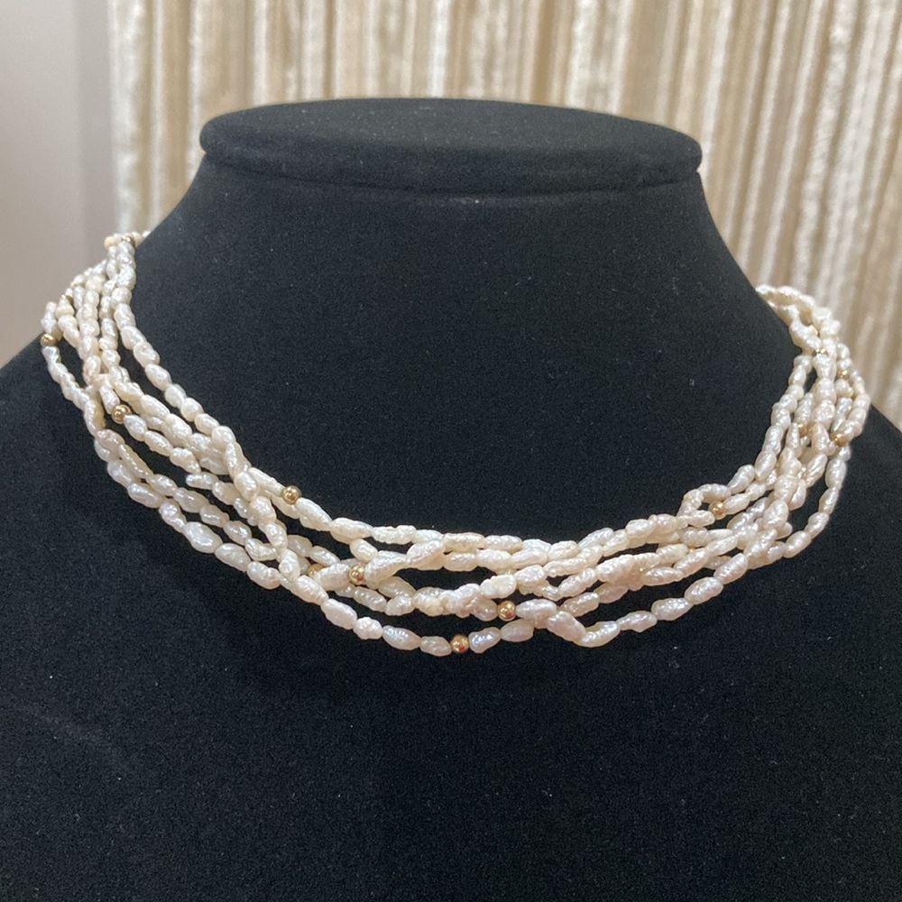 Rice Pearls 14k - Picture 3 of 15